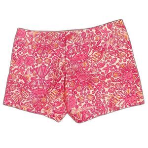 Lilly Pulitzer 5" Callahan Shorts Size 10 Sailors Valentine Mini Hotty Pink